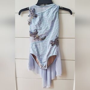 Weissman Light Blue Sequin Kids Dress